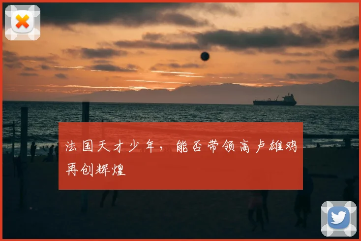 法国天才少年,能否带领高卢雄鸡再创辉煌